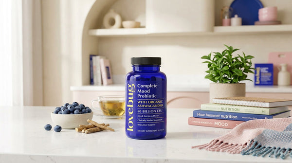 Are there any nutritionist-backed probiotics for improving mood?