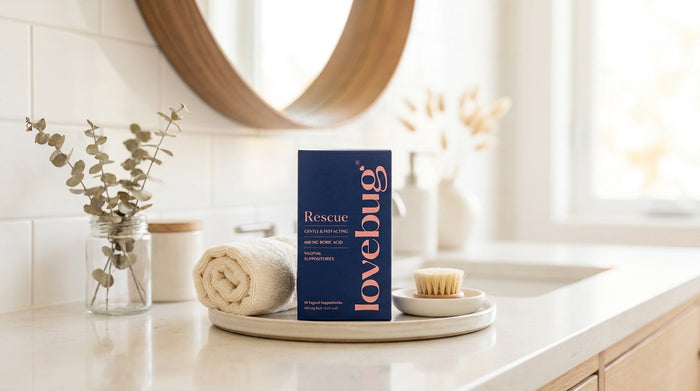 Boric acid suppositories with natural ingredients for vaginal health