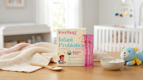 Infant probiotic with bifidobacterium strains