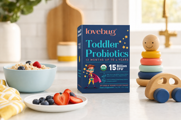 Toddler probiotics with prebiotic fiber for picky eaters
