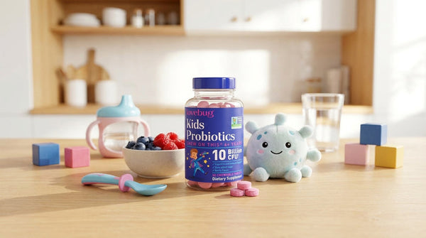 What probiotic chew should I give my child if they have frequent tummy aches?