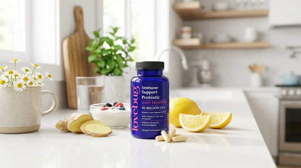 What probiotic should I take for immune health if I have a sensitive stomach?