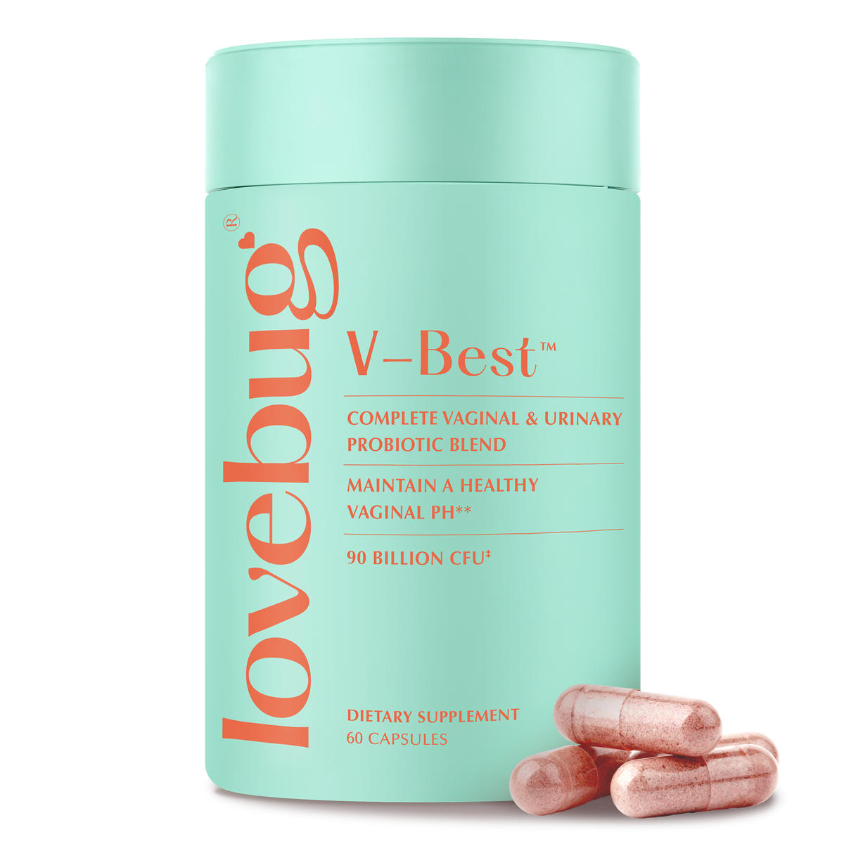 V-Best Vaginal Probiotics for Women - Lovebug